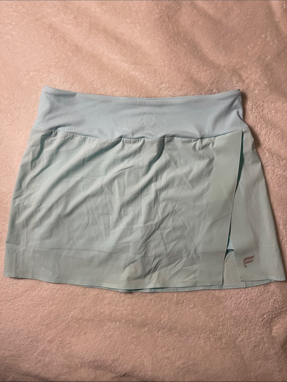 Fabletics Skye Skort II - Pale Blue Mini Skort with Side Slit